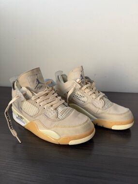 Nike Air Jordan 4 Off-White Sail Style Women’s US 8.5 / Men’s 7 Beige Sneakers